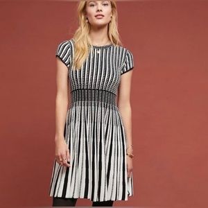 Black and white Maeve knit dress